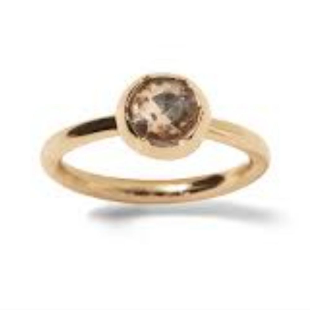 Banana Republic Brilliant Gemstone Rounded Champagne Stone Ring (6)